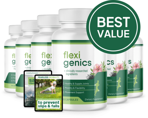 Flexigenics - 6 Bottles + 2 Ebooks
