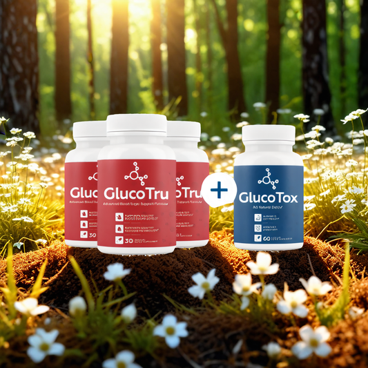 GlucoTru - 3 bottles + 1  Bonus