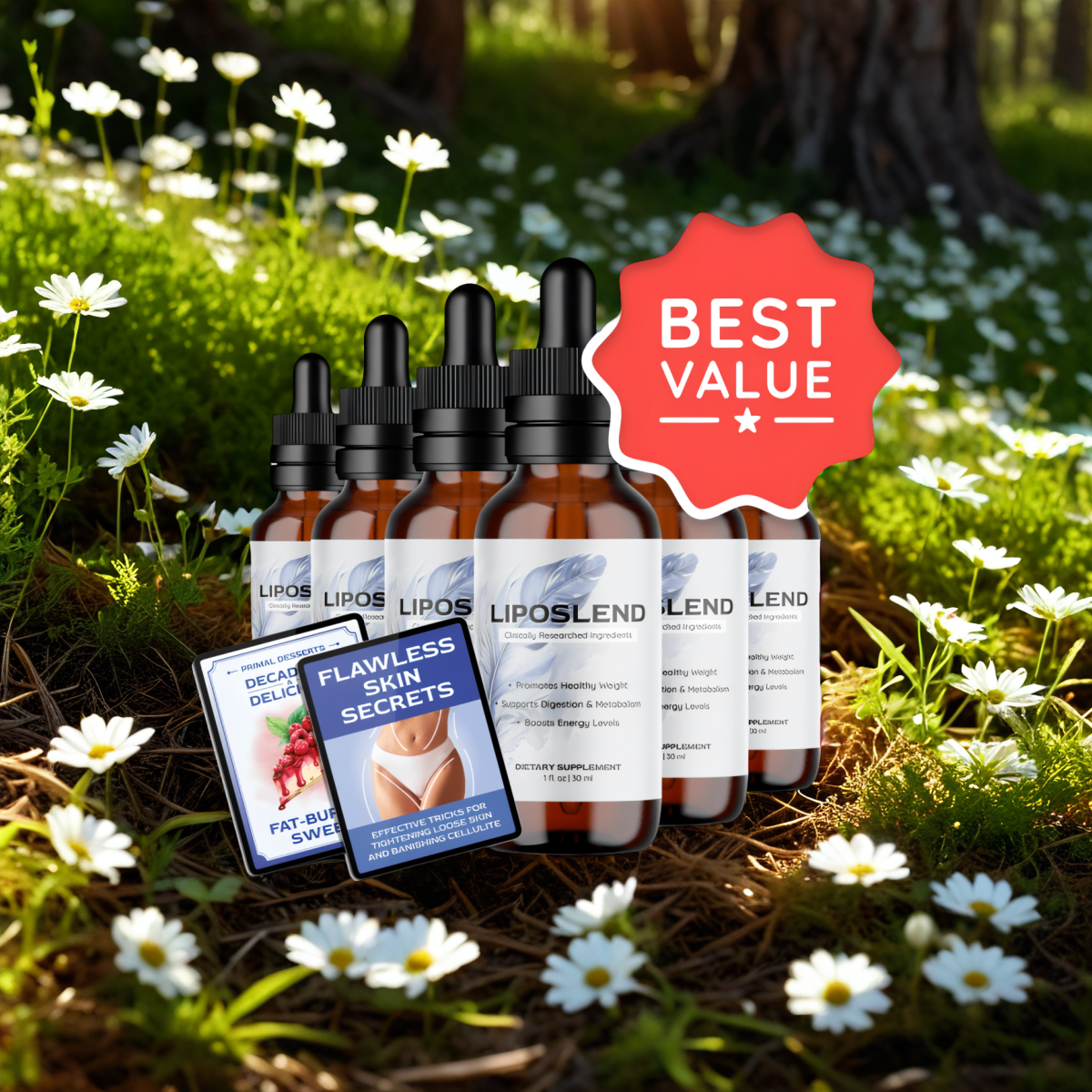 LipoSlend - 6 Bottles + 2  Ebooks